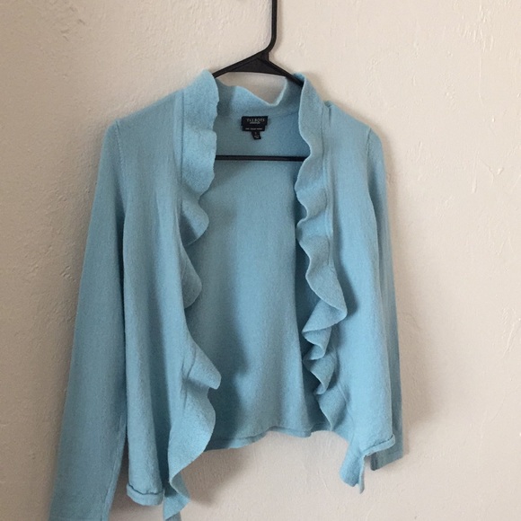 TALBOTS merino wool open sweater cardigan size s - Picture 5 of 5